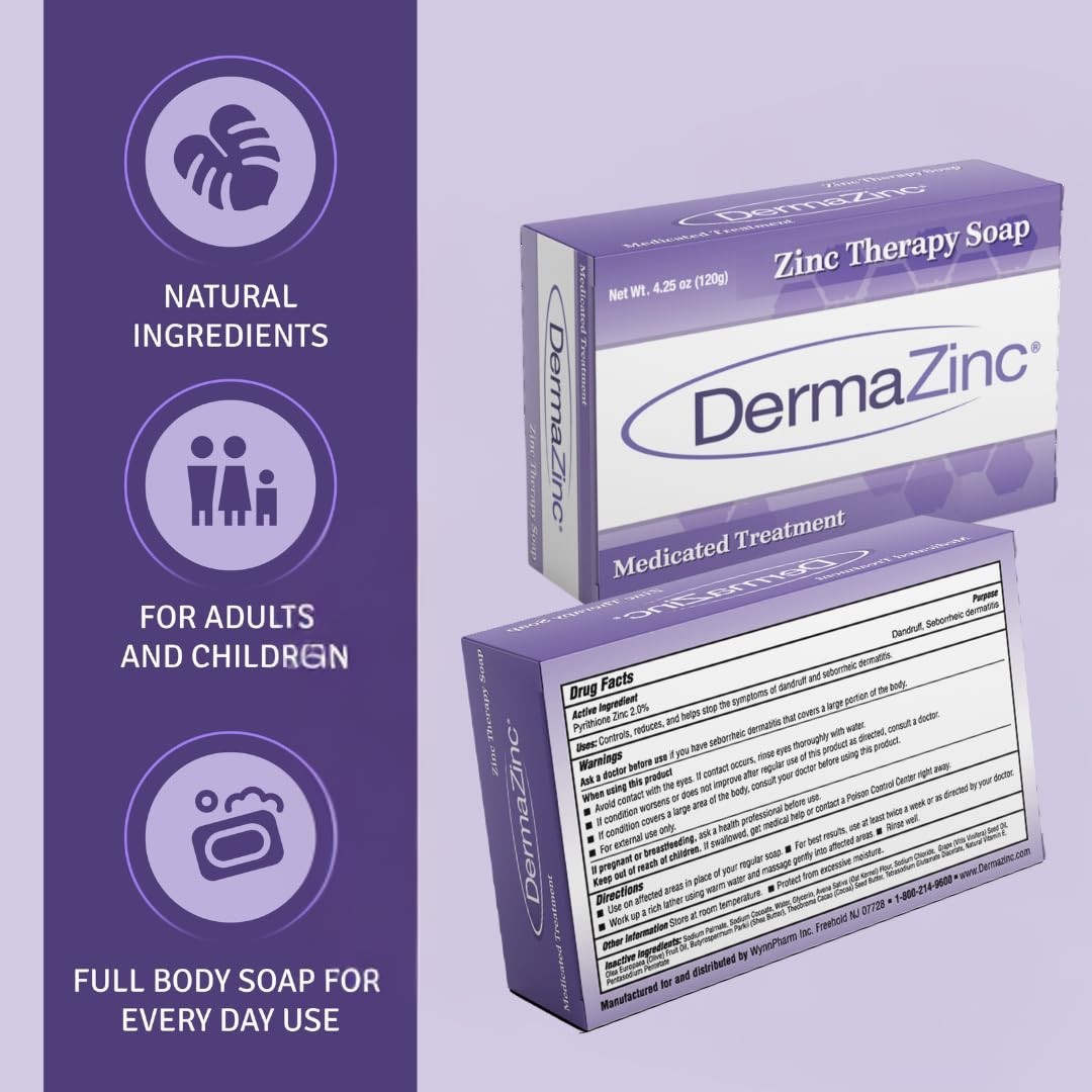 Therapy Soap – Zinc Infused Relief for Eczema, Dermatitis & Psoriasis 4.25oz