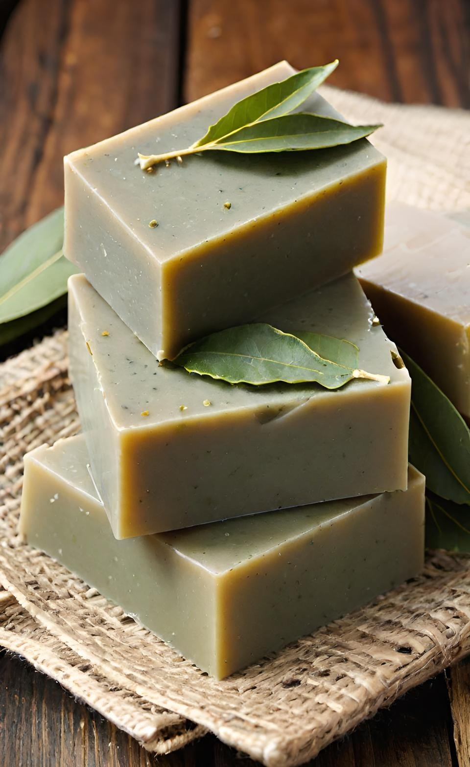 Bay Leaf Handmade Organic Soap Bar Natural Oil Wonderful Scent Premium Body