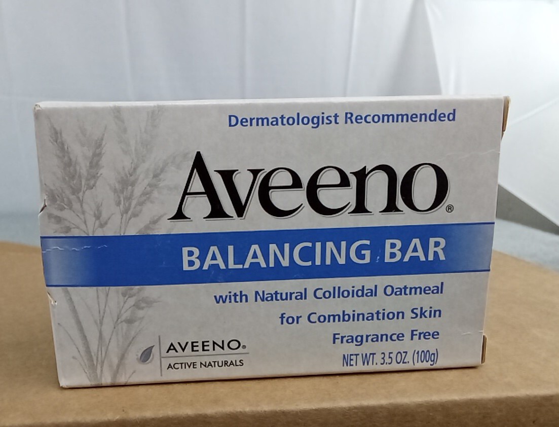 1 New Aveeno BALANCING bar Natural Colloidal Oatmeal Combination Soap Bar 3.5oz
