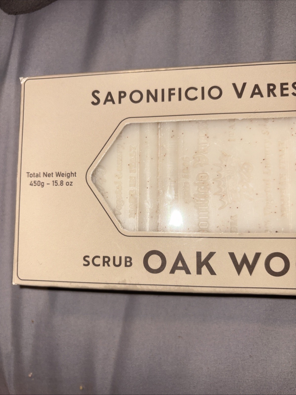 Saponificio Varesino Oak Wood Soap Bar Men Made in Italy 450g 15.8oz