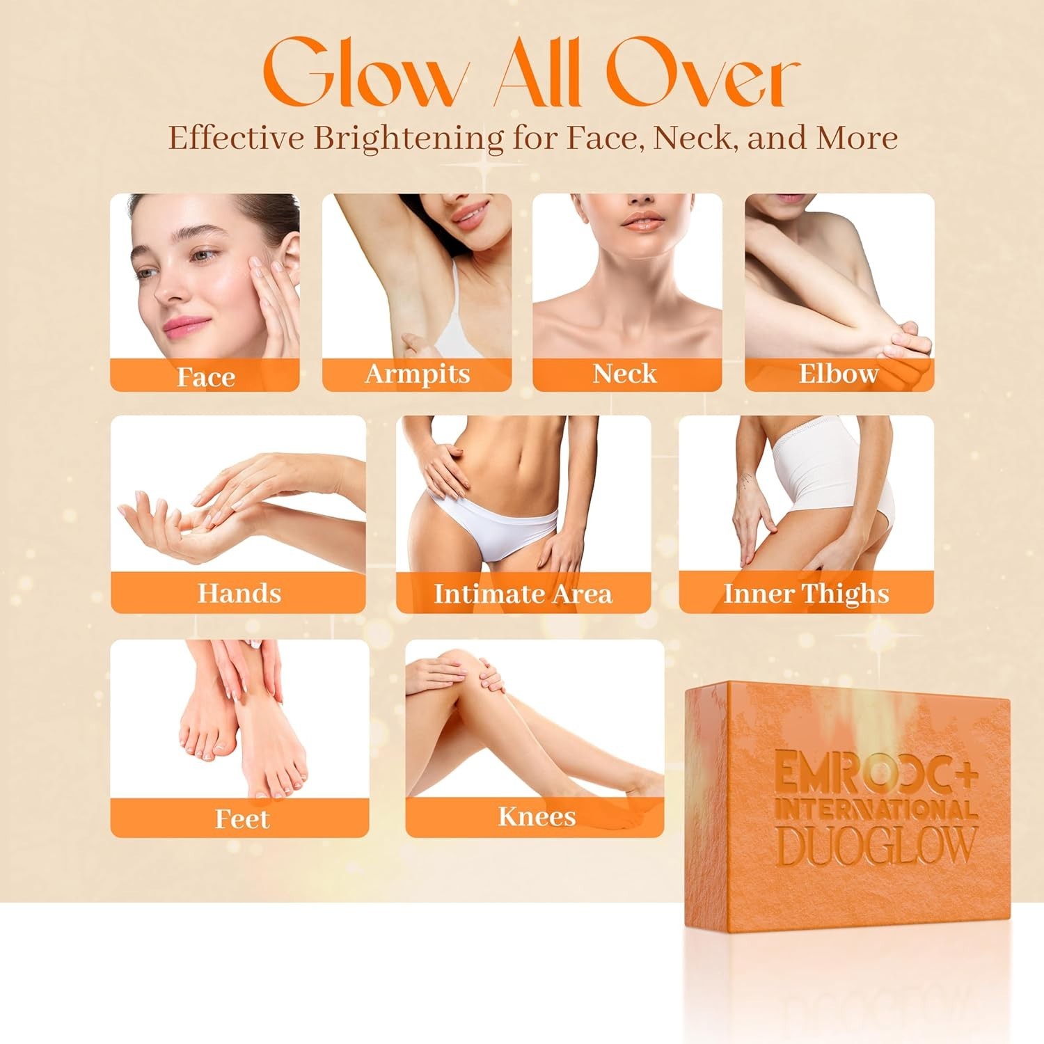 Soap with Kojic Acid, Glutathione & Turmeric – Brightening Bar for Dark(2 Pack,