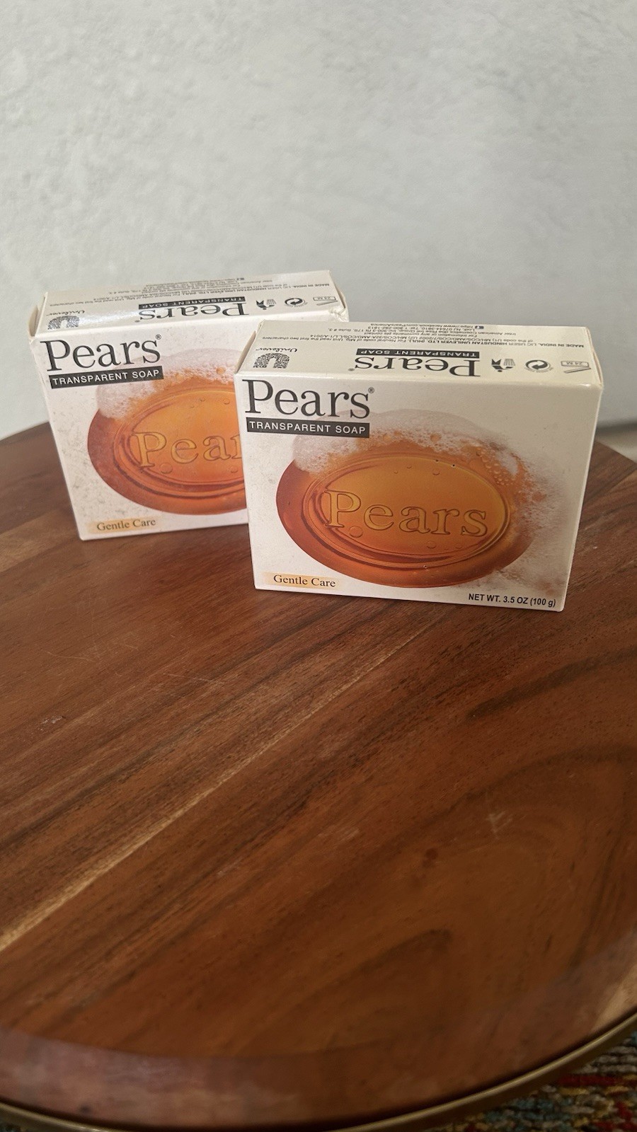 Pears Transparent Soap 2 Pack 3.53oz Pure Gentle Bath Bar 100g NEW