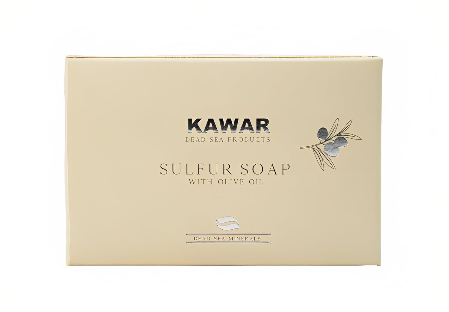 Natural Dead Sea Sulfur Soap with Olive Oil for Oily Skin | 4.2 oz, 2-Pack