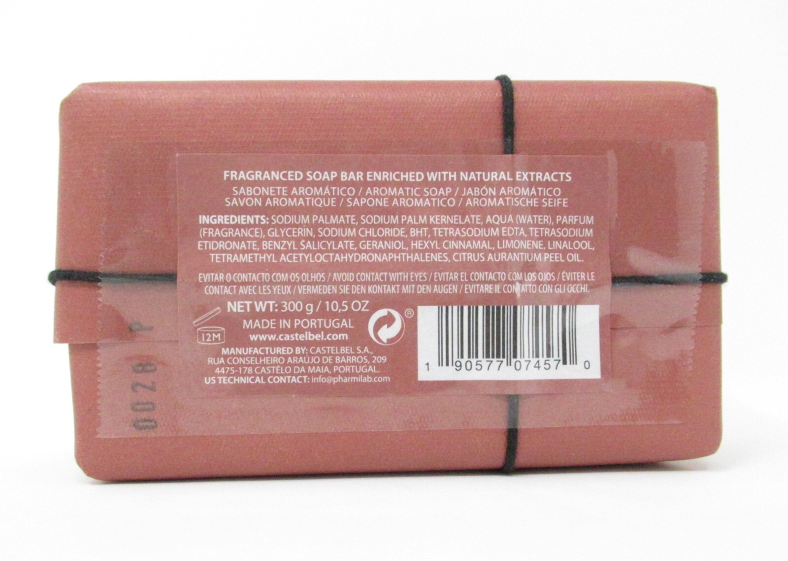 Castelbel Men’s Luxury Bath Bar Soap Wild Honey Santal limited edition 10.5 oz