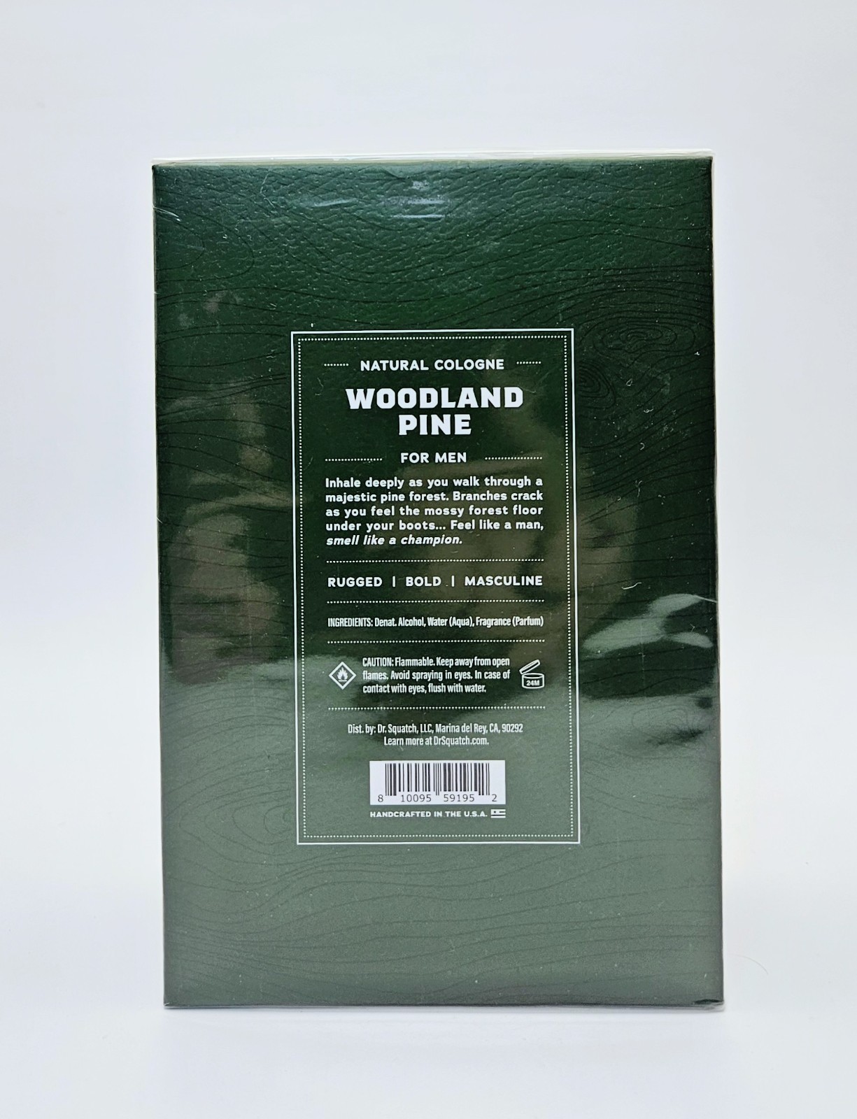 Dr. Squatch Natural Cologne Woodland Pine For Men 1.7 oz New & Sealed