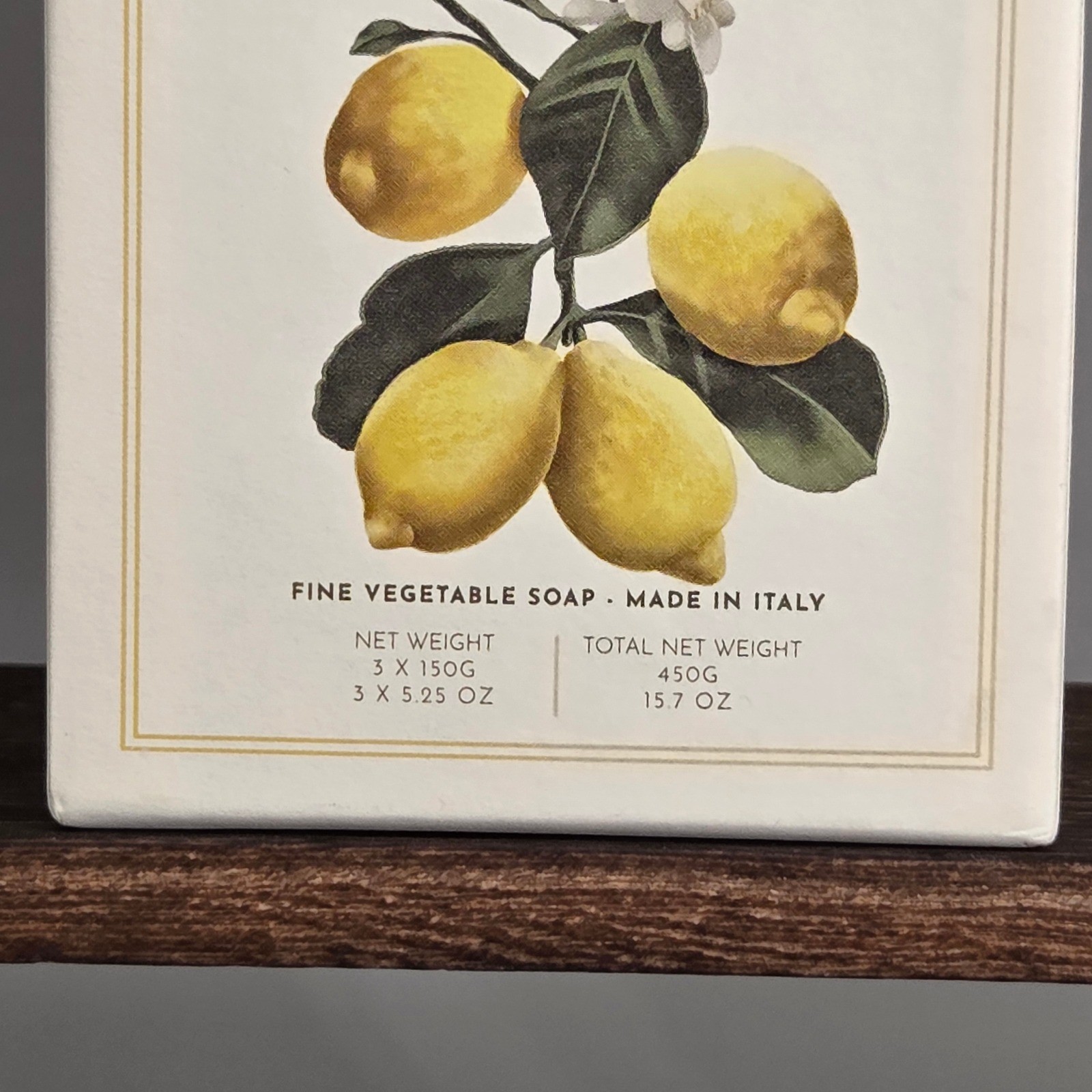 Alchimia Lemon Vegetable Soap 15.7oz 3 Pack Italian Luxury Citrus Spa Gift