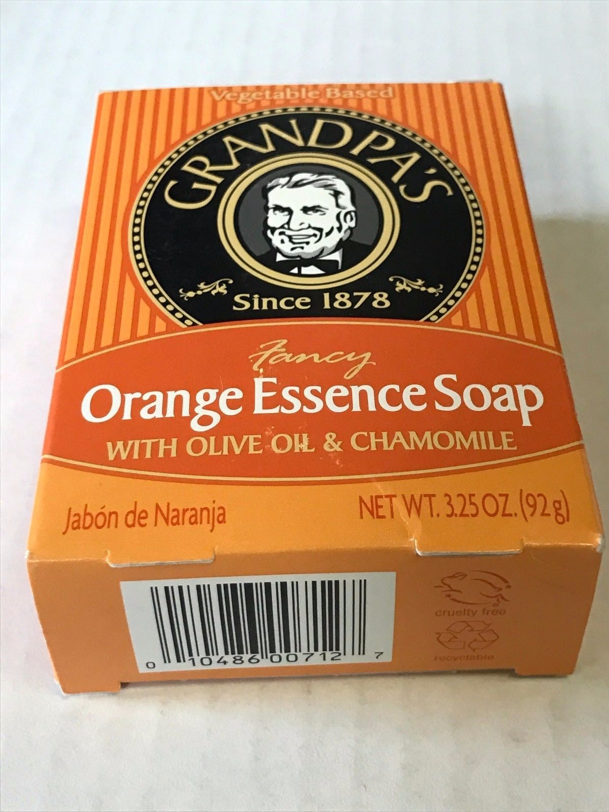 Grandpa’s Since 1878 Vegetable Based Soap 3.25 oz.~ Orange Essence Soap