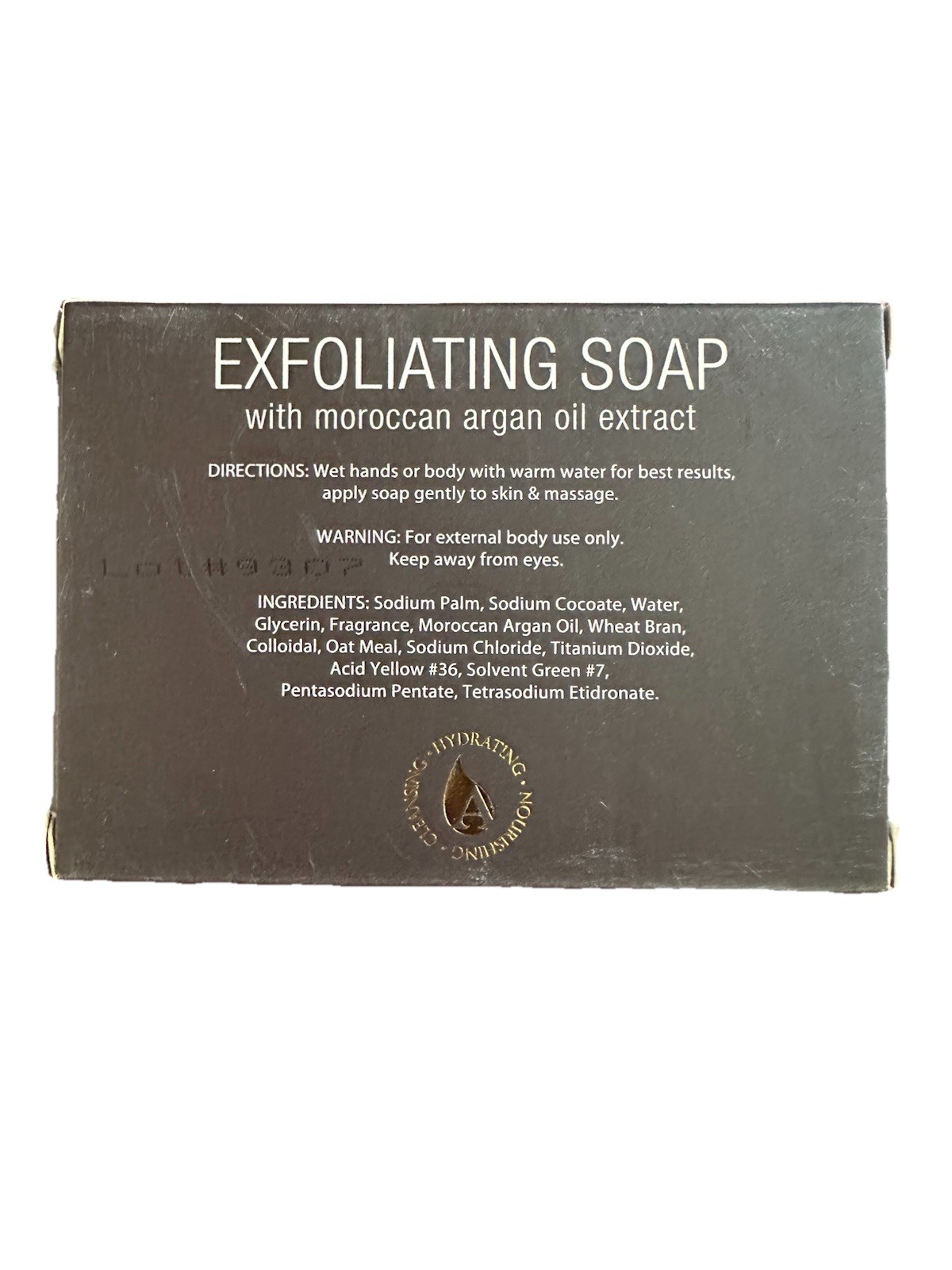 Elite Argan Oil Exfoliating Soap Bar Cleansing Hydrating Moroccan Oil 3.5oz