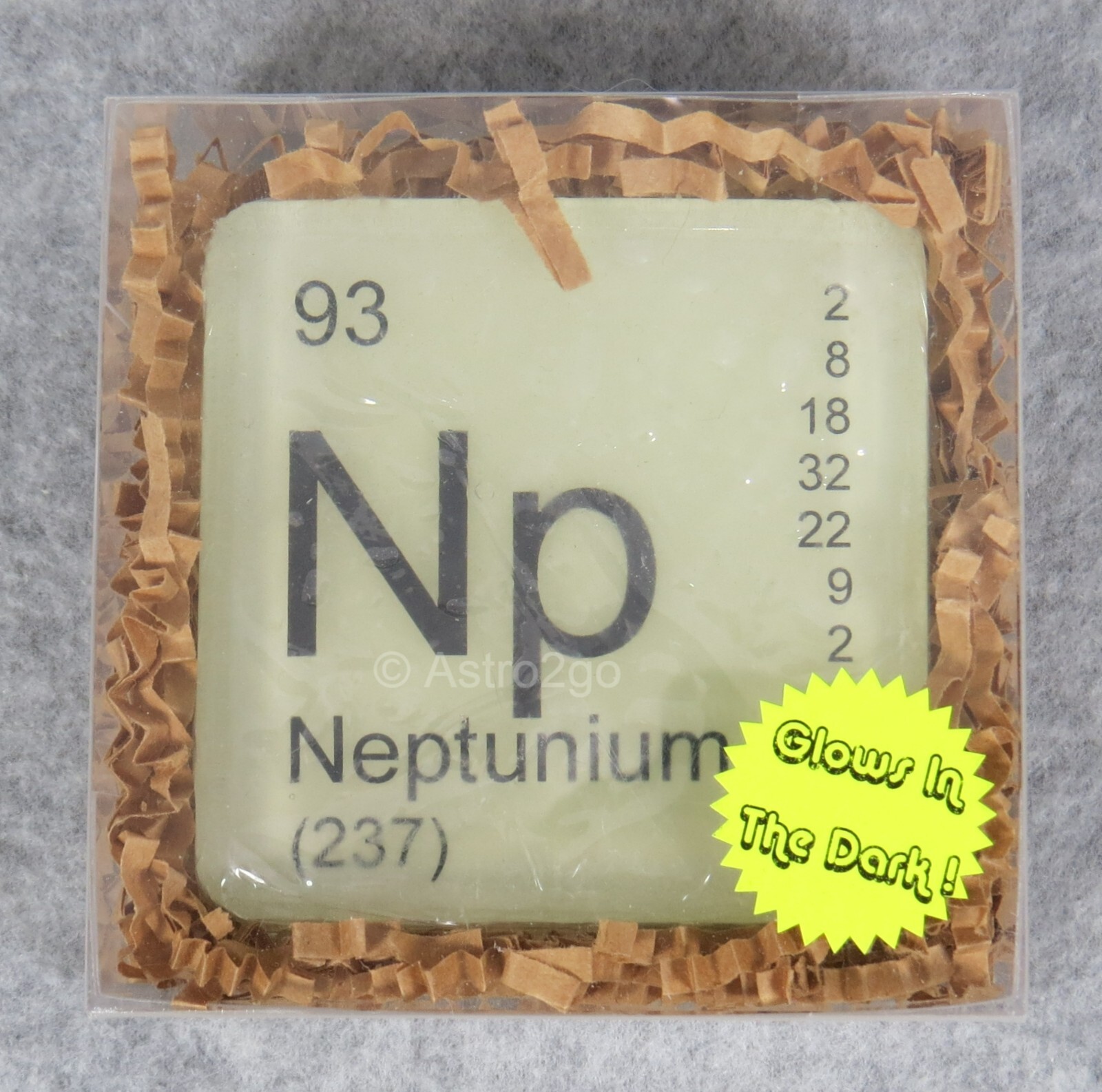PERIODIC TABLE ELEMENT “NP” NEPTUNIUM NOVELTY GLOW HAND SOAP-4 oz JUST BUBBLY