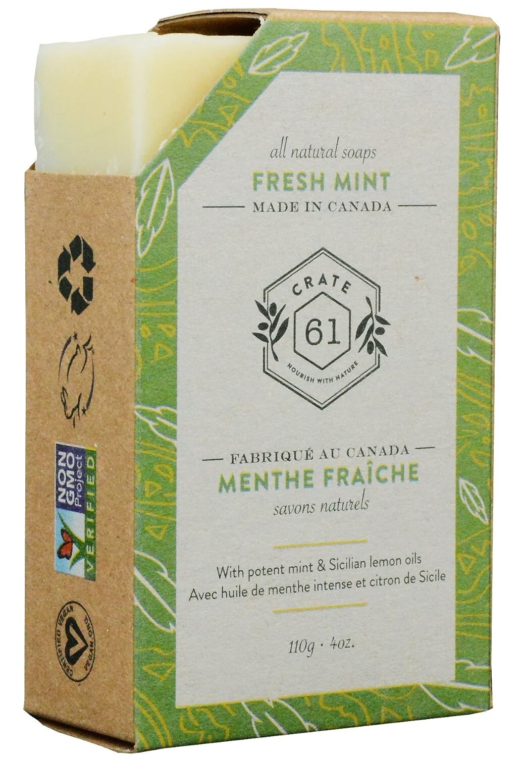 Vegan Handmade Bar Soap – Luxury Premium Essential Oils – Pack of 6 Citrus