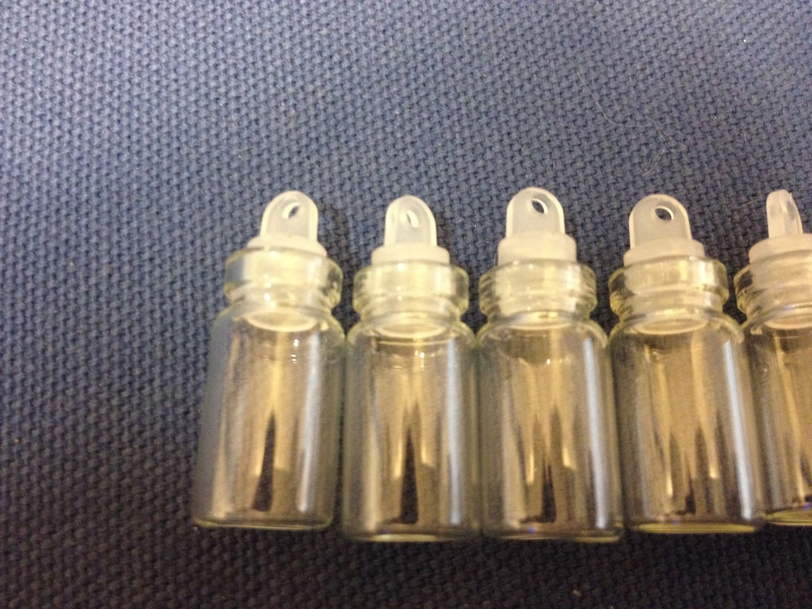 10 Pieces SMALL GLASS PERFUME SAMPLE VIALS Bottles new Vial Tubes Bottles