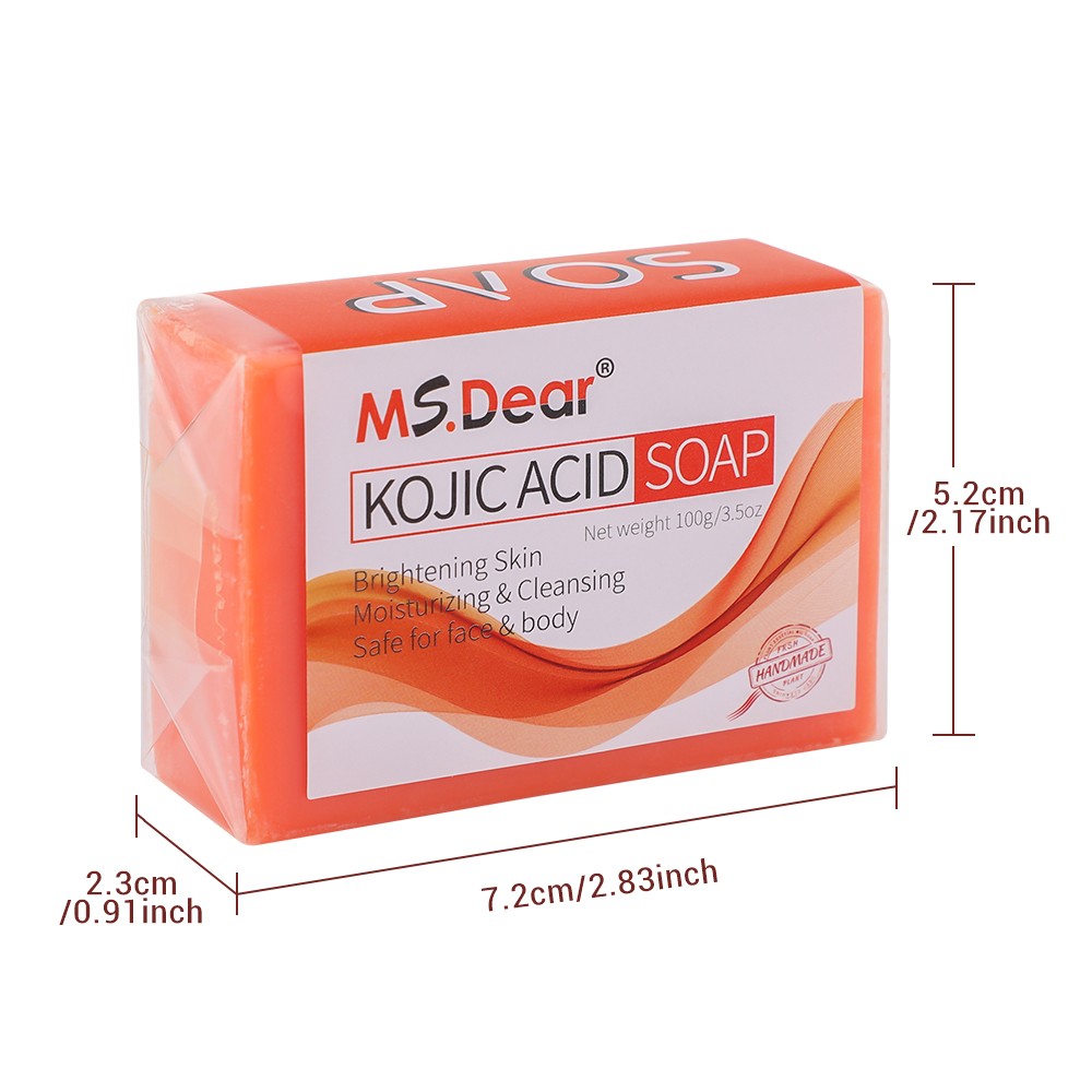 100g Hydrating Kojic Acid Soap Remove Mites Rejuvenate Whiten Body Facial Skin
