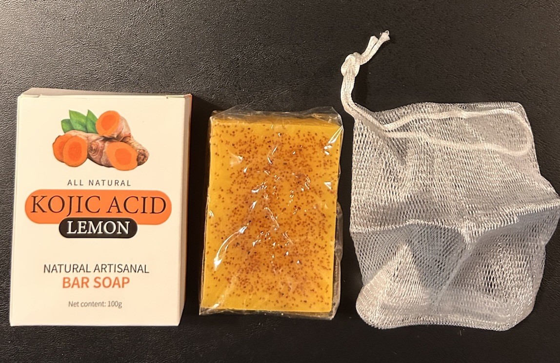 Kojic Acid Lemon Bar Soap 100g (2 Boxes) Vitamin C Hyaluronic Acid