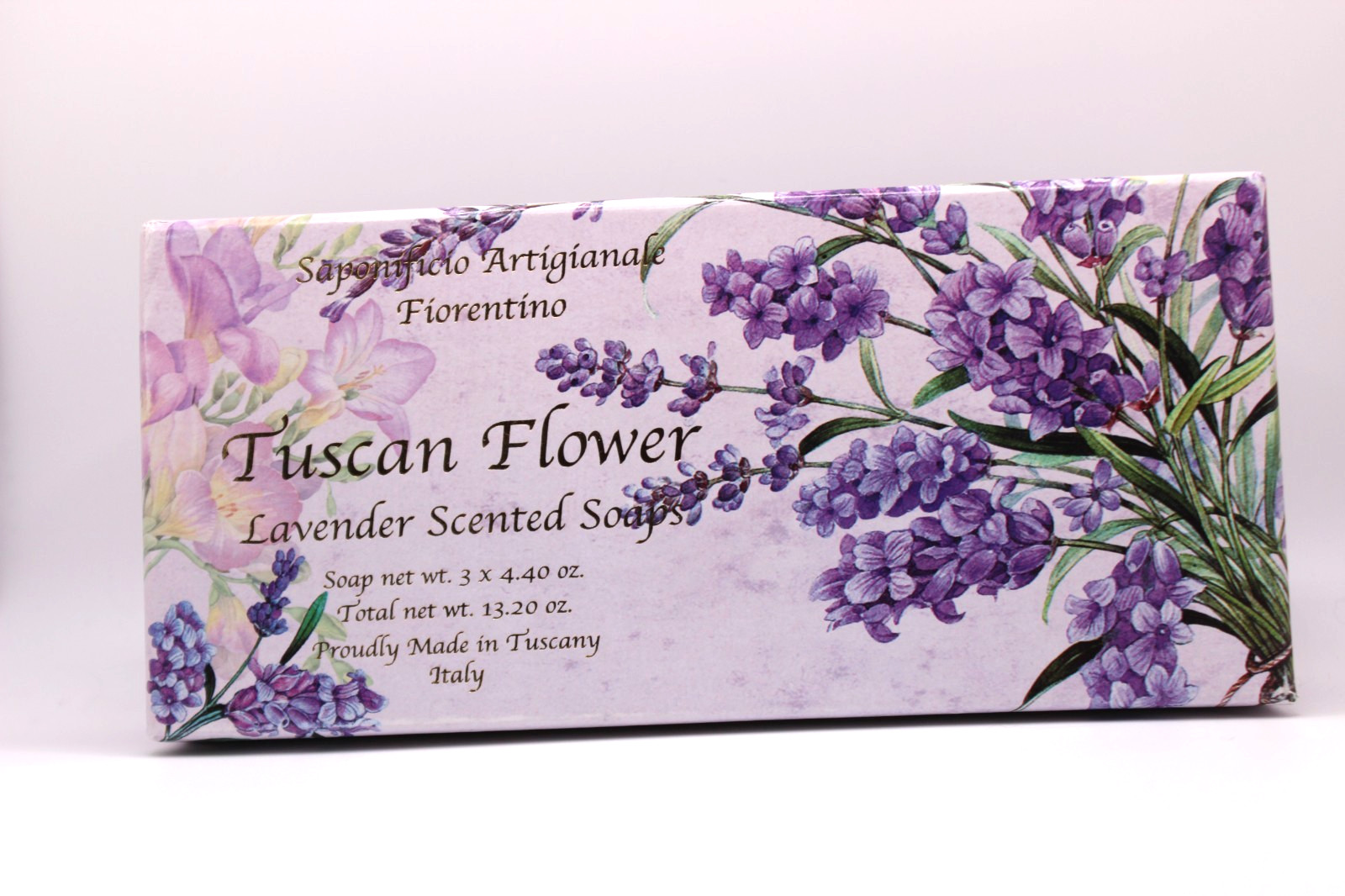 Saponificio Artigianale Fiorentino Tuscan Lavender Bath Soap, 3 x 4.40 oz Sealed