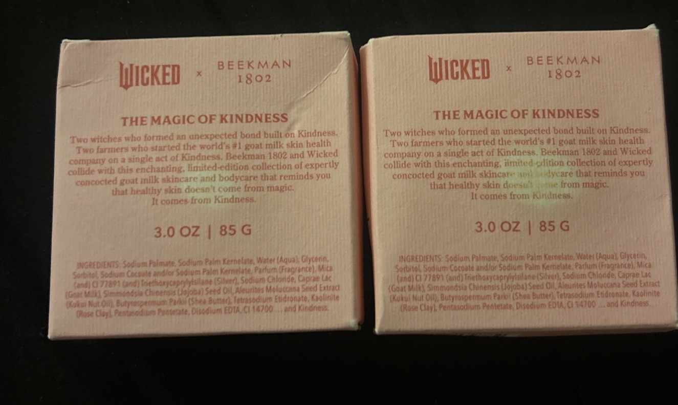 2X Beekman 1802 WICKED Goat Milk Soap Pink Perfection GLENDA – TWO NEW IN BOX