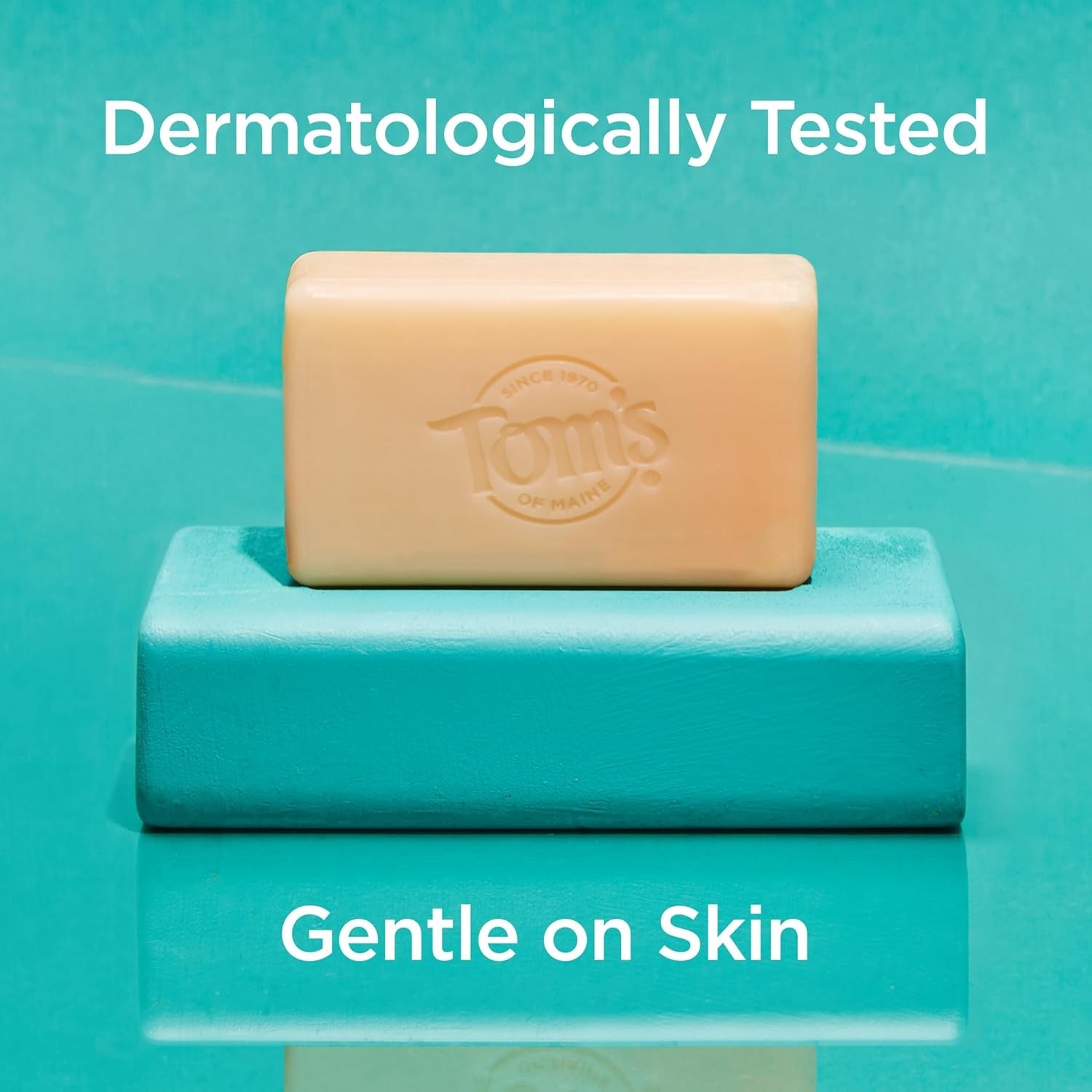 Dermatologist-Tested Tom’s of Maine Fragrance-Free Soap – Pack of 6, 5oz Bars