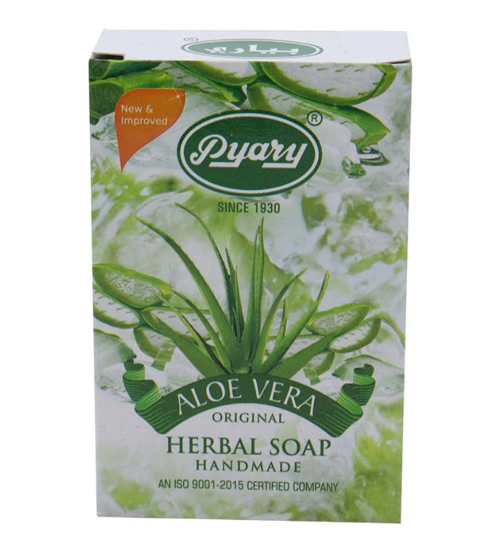 4 X Indian Pyary Aloe Vera Original Herbal Soap – 75g Hand Made ⭐FREE SHIPPING⭐