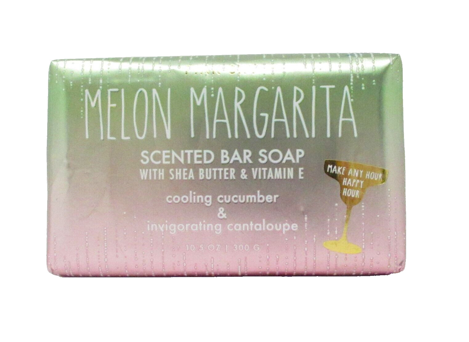 Luxury Bath Bar Soap Melon Margarita Scented vitamin E shea butter large 10.5oz