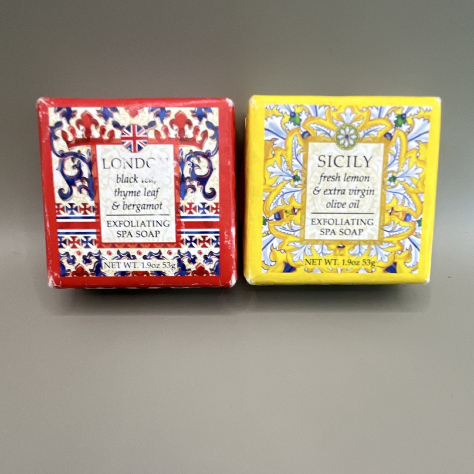 Greenwich Bay Trading Co. Exfoliating Spa Soap Set Black Tea Lemon 1.9oz, 2 Pack