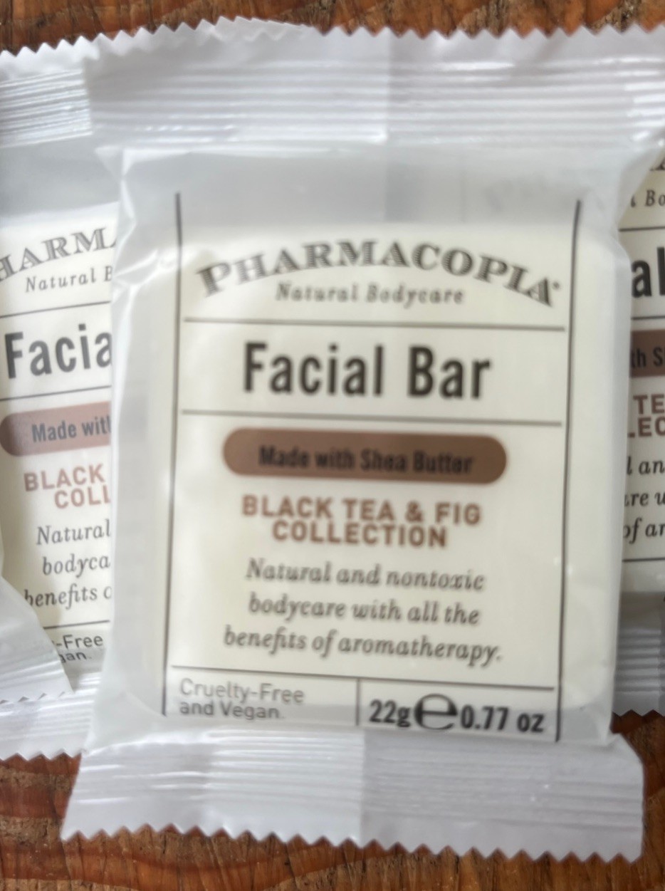 50 Pharmacopia facial bar black tea & fig collection.with shea butter 0.77 oz
