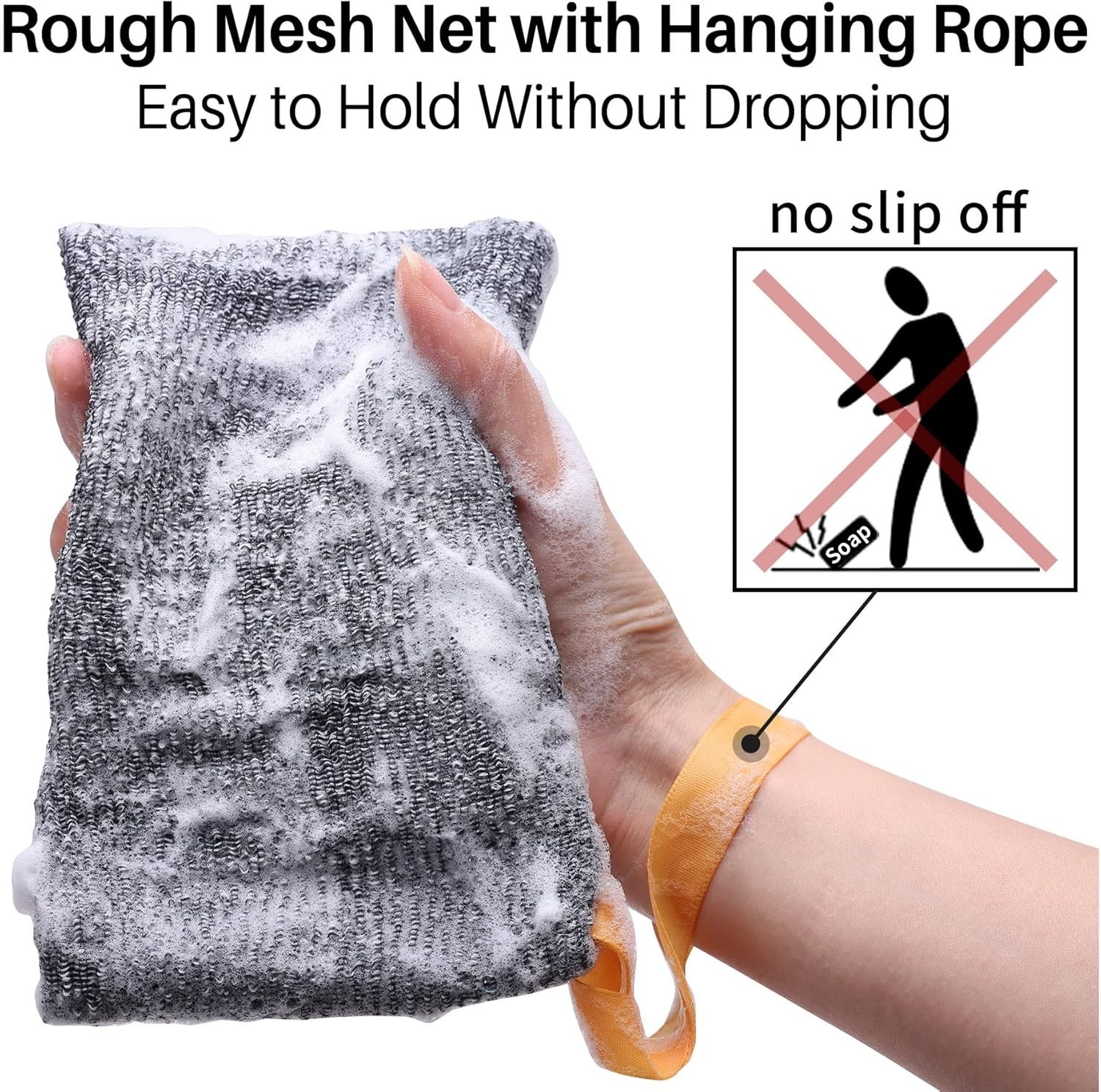 Body Scrubber Shower Sponge – Pack of 9 Exfoliating//