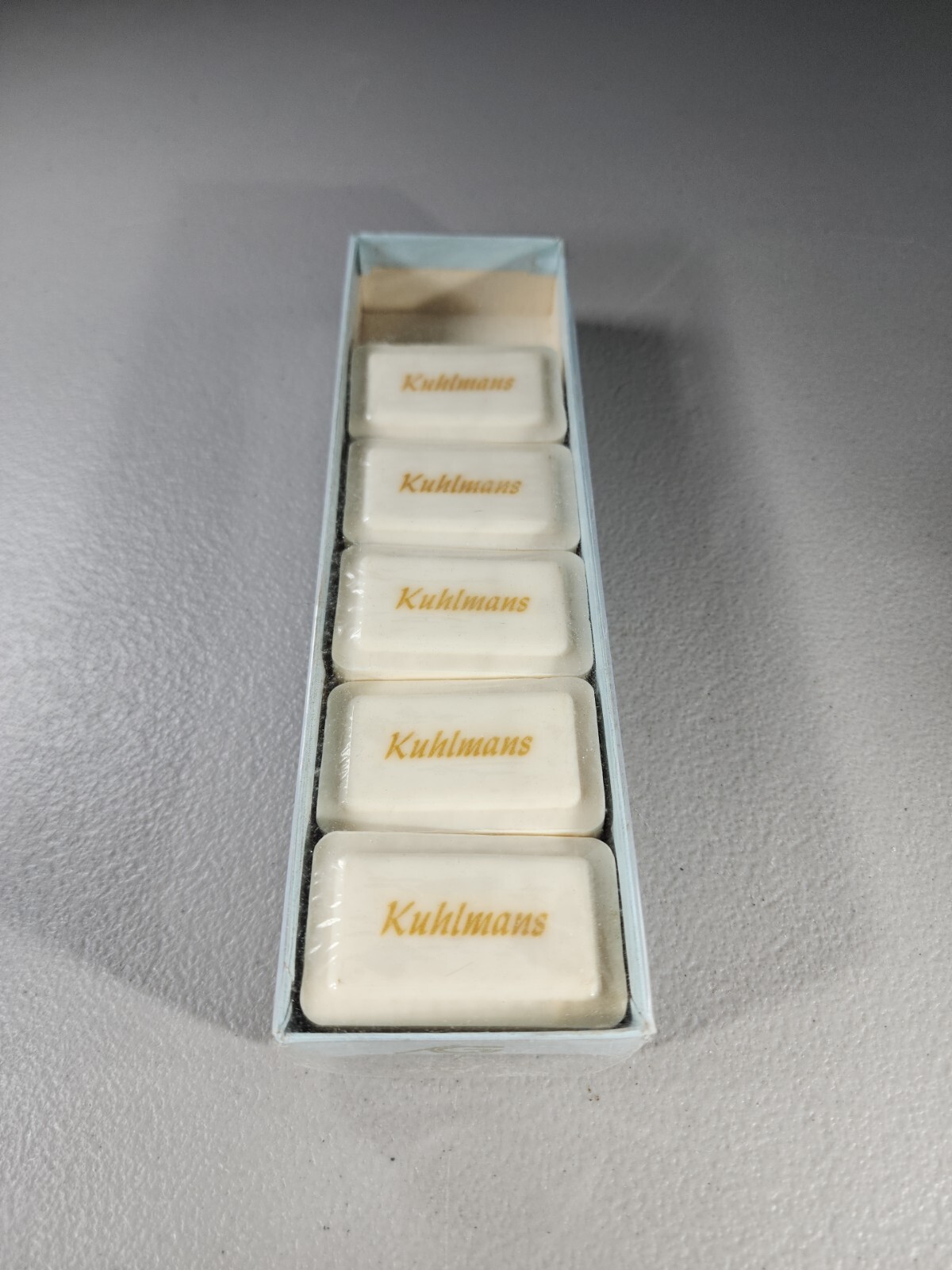 Vtg Katherine Gray KUHLMANS Soap Made From French Milled 5 Wrapped Bars