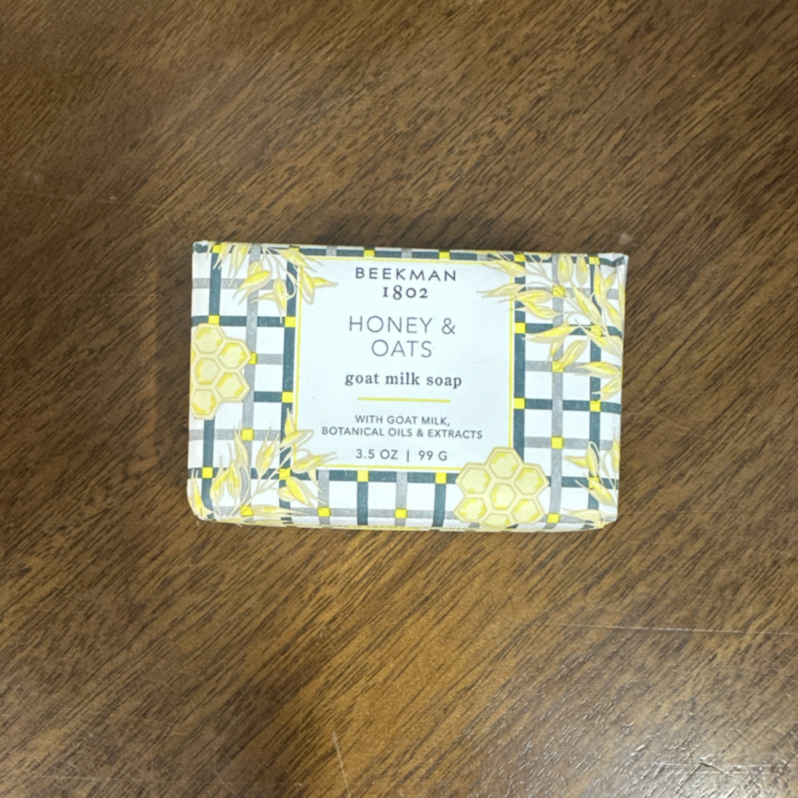 Beekman 1802 Honey & Oats Goat Milk Soap 3.5 oz Animal Cruelty-Free