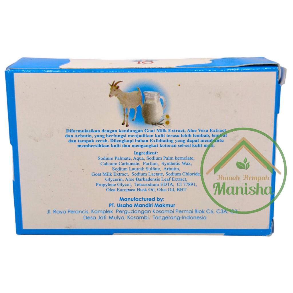 QL Goat Milk Body Scrub Bar Soap with Aloe 100g