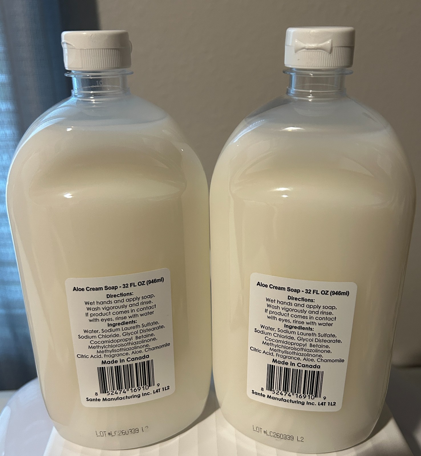 Spa Soap Aloe & Chamomile Cream Soap Refill 32 FL Oz 2-Pack