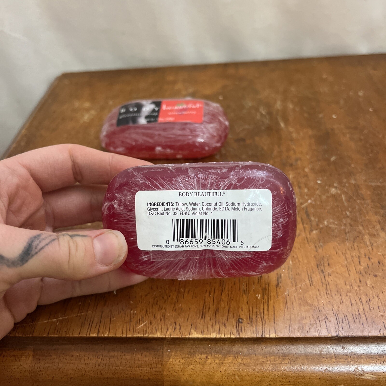 BODY Beautiful Glycerine Bar Soap All Skin Type Strawberry Watermelon 3.5 oz