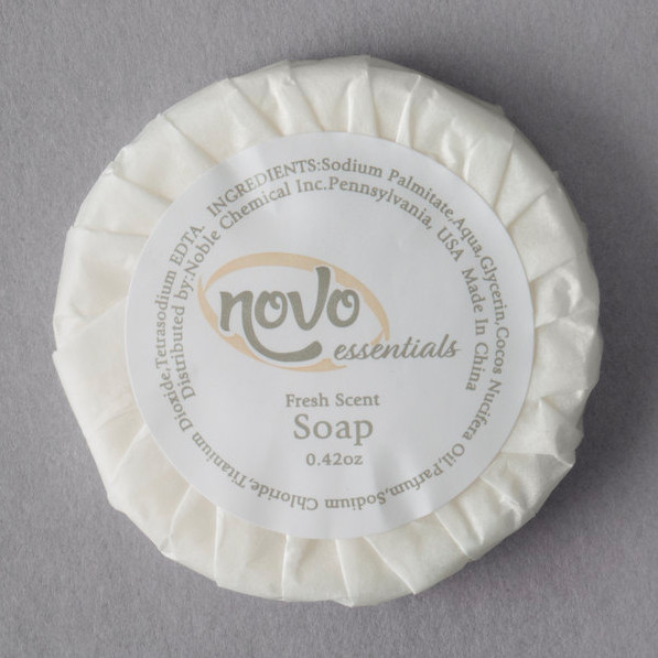 (1000-Pack) 0.42 oz Hotel Motel Wrapped Round White Travel Size Bath Gentle Soap