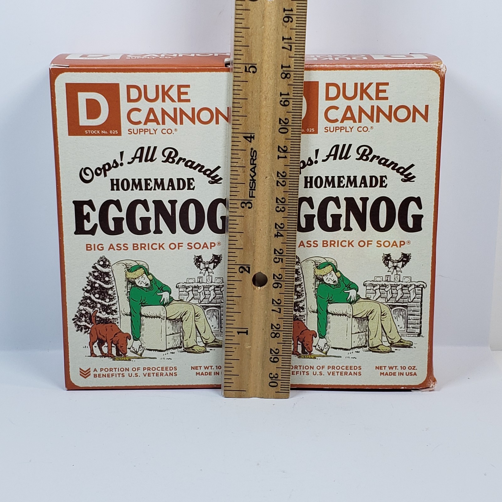 Duke Cannon Homemade Eggnog Big Ass Brick Soap 10oz Christmas Lot 2