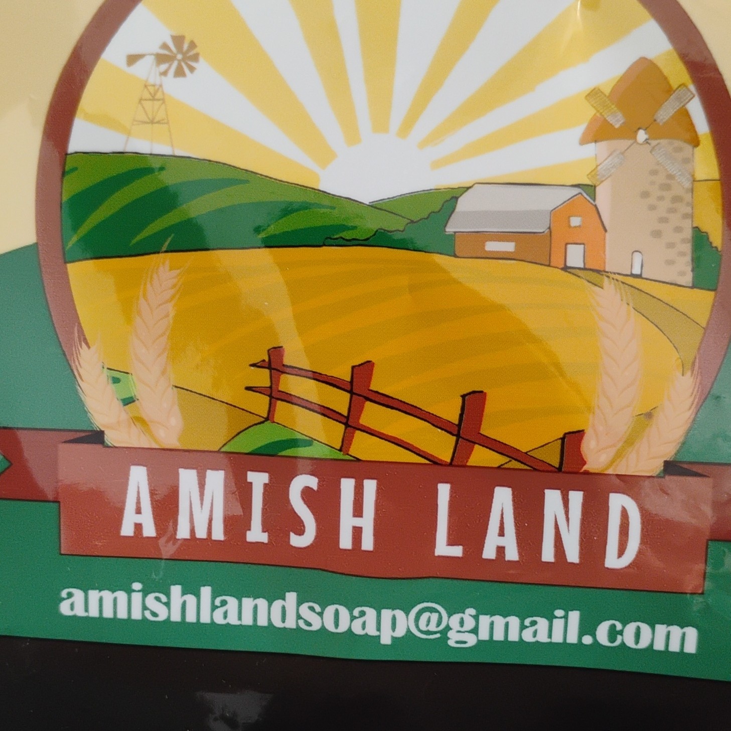 Amish Land Body Bar Soap 5 oz Bars White Blue Rectangular Unisex