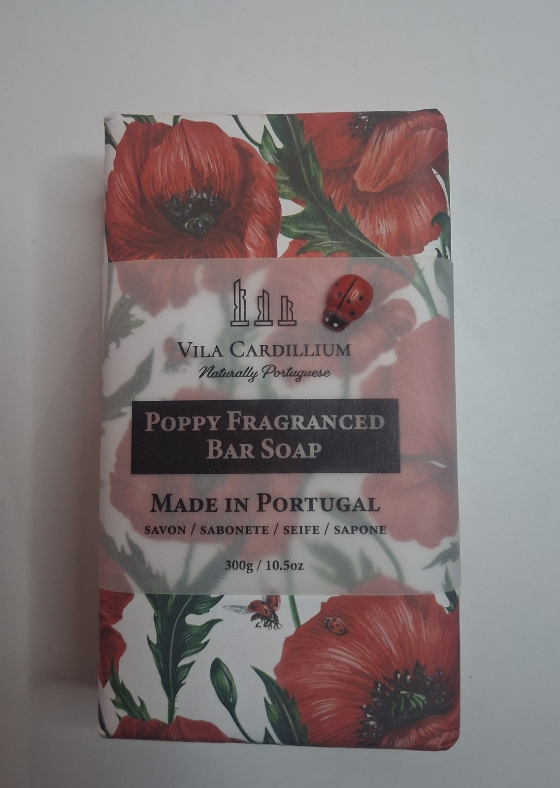 Vila Cardillium Poppy Scented Bar Soap 10.5 oz Made in Portugal