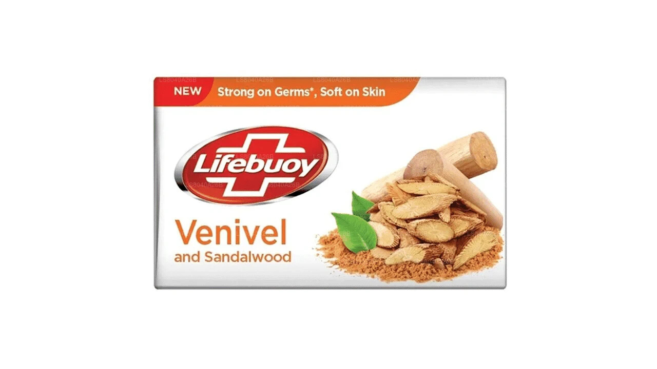 Ceylon Organic Lifebuoy Venival & Sandalwood Germ Protection Body Soap 100g 1Pcs