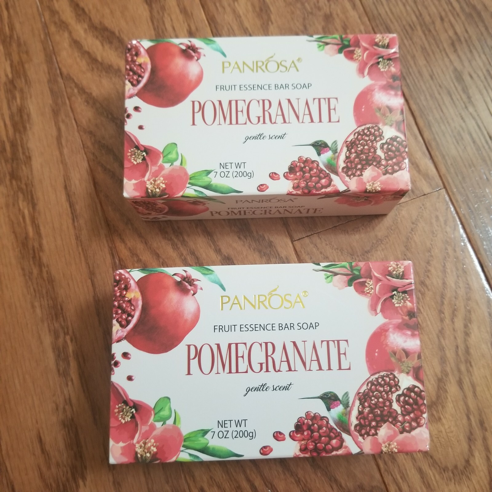 Lot of 2 Panrosa Fruit Essence Bar Soap 7 oz Pomegranate