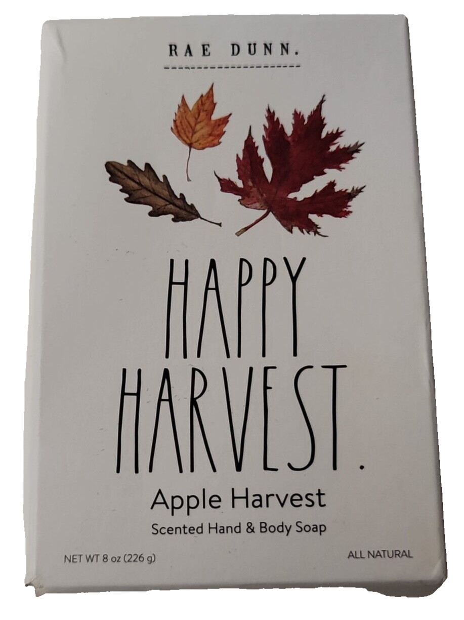 Rae Dunn Fall Harvest Apple Bar Soap 8 oz All Natural Cruelty Free