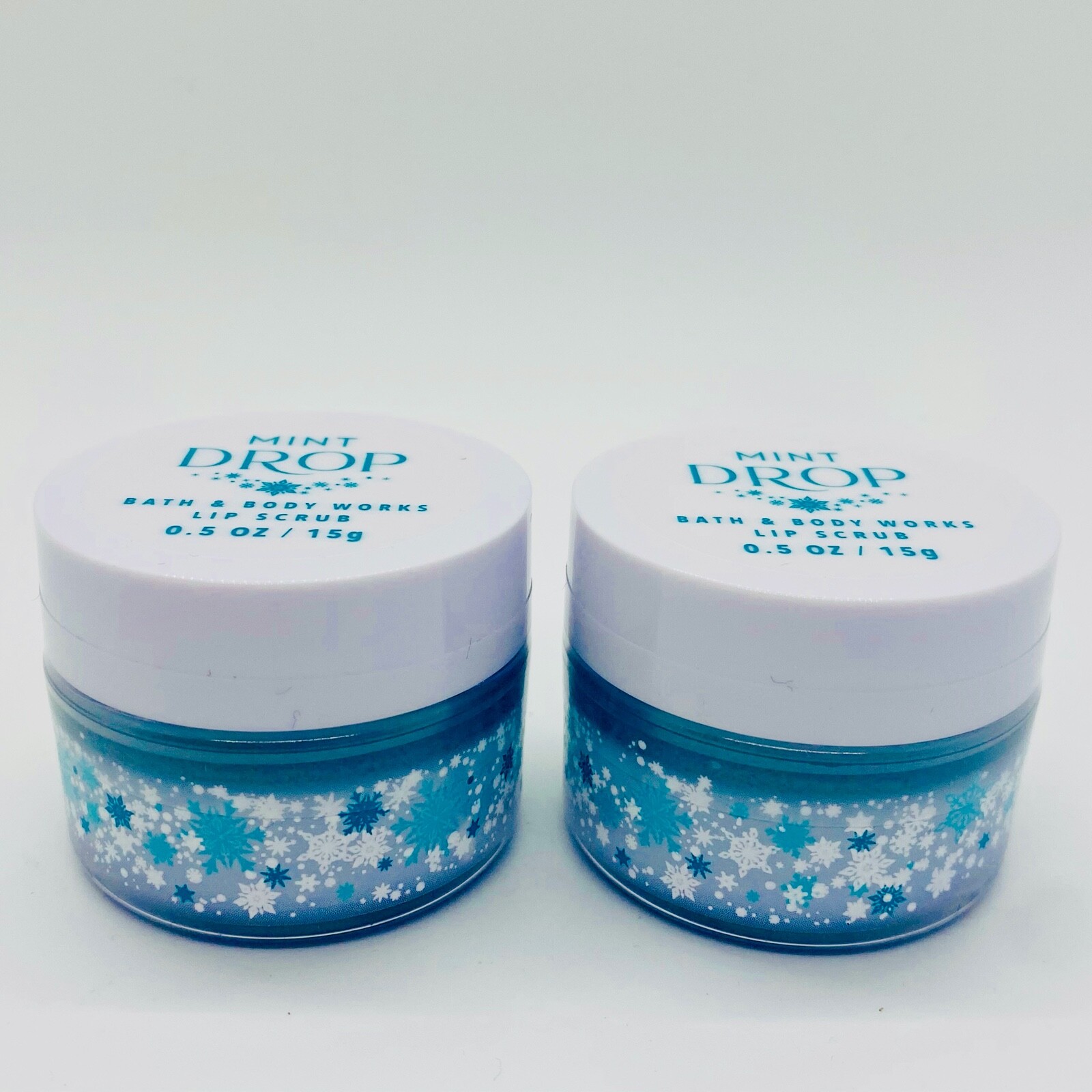 2-Pack Bath & Body Works MINT DROP Lip Scrub 0.5 oz/15 g Each NEW