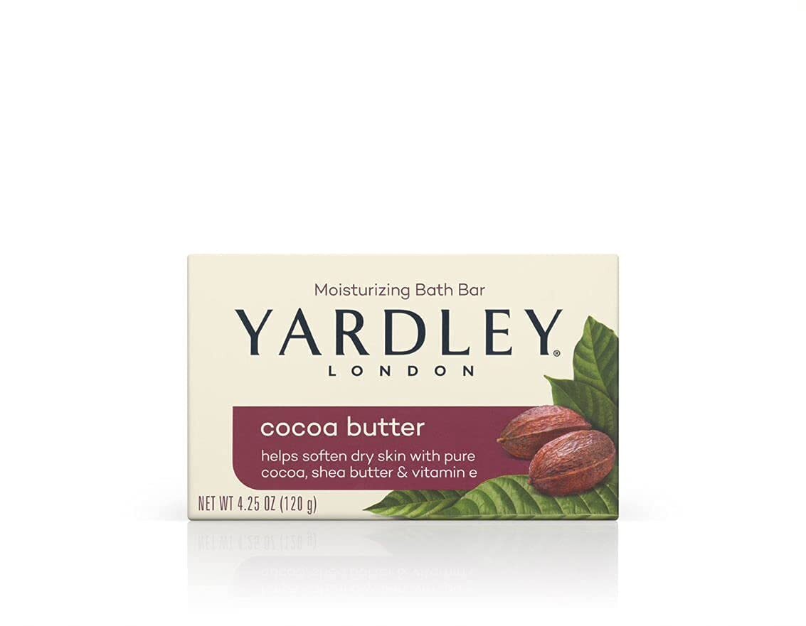 Yardley London Cocoa Butter Vitamin E Bar Soap 4.25 Ounce Pack of 6