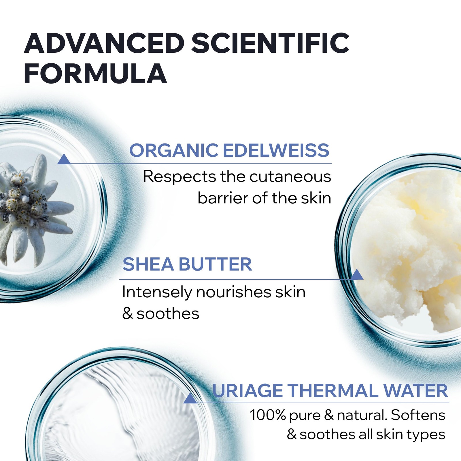 Uriage Baby Body & Scalp Wash w/ Organic Edelweiss & Shea Butter, Gently Cleans