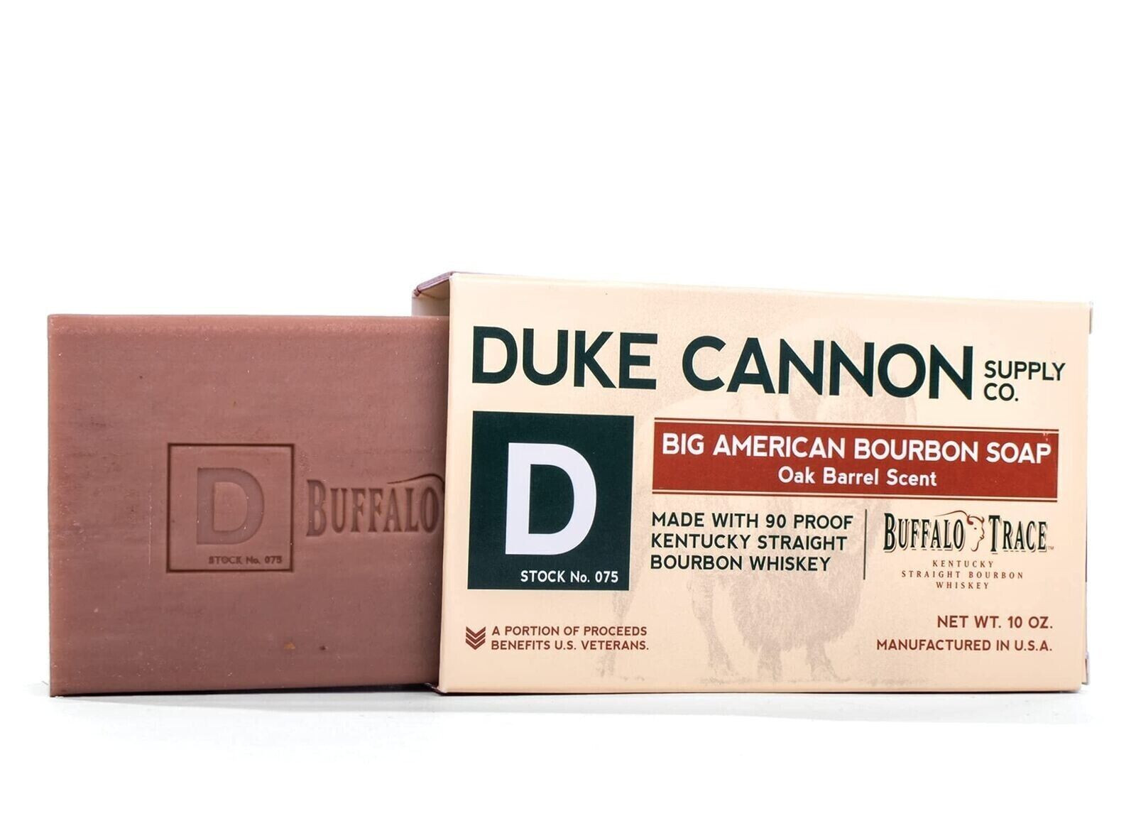 Duke Cannon Big American Buffalo Trace Bourbon Soap Men 10oz Benefits Vets Lot 4