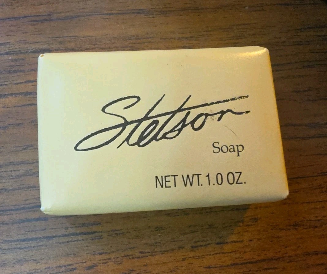 Vintage STETSON By COTY Travel Size 1.0 Oz Soap In Plastic Travel Case Unopened