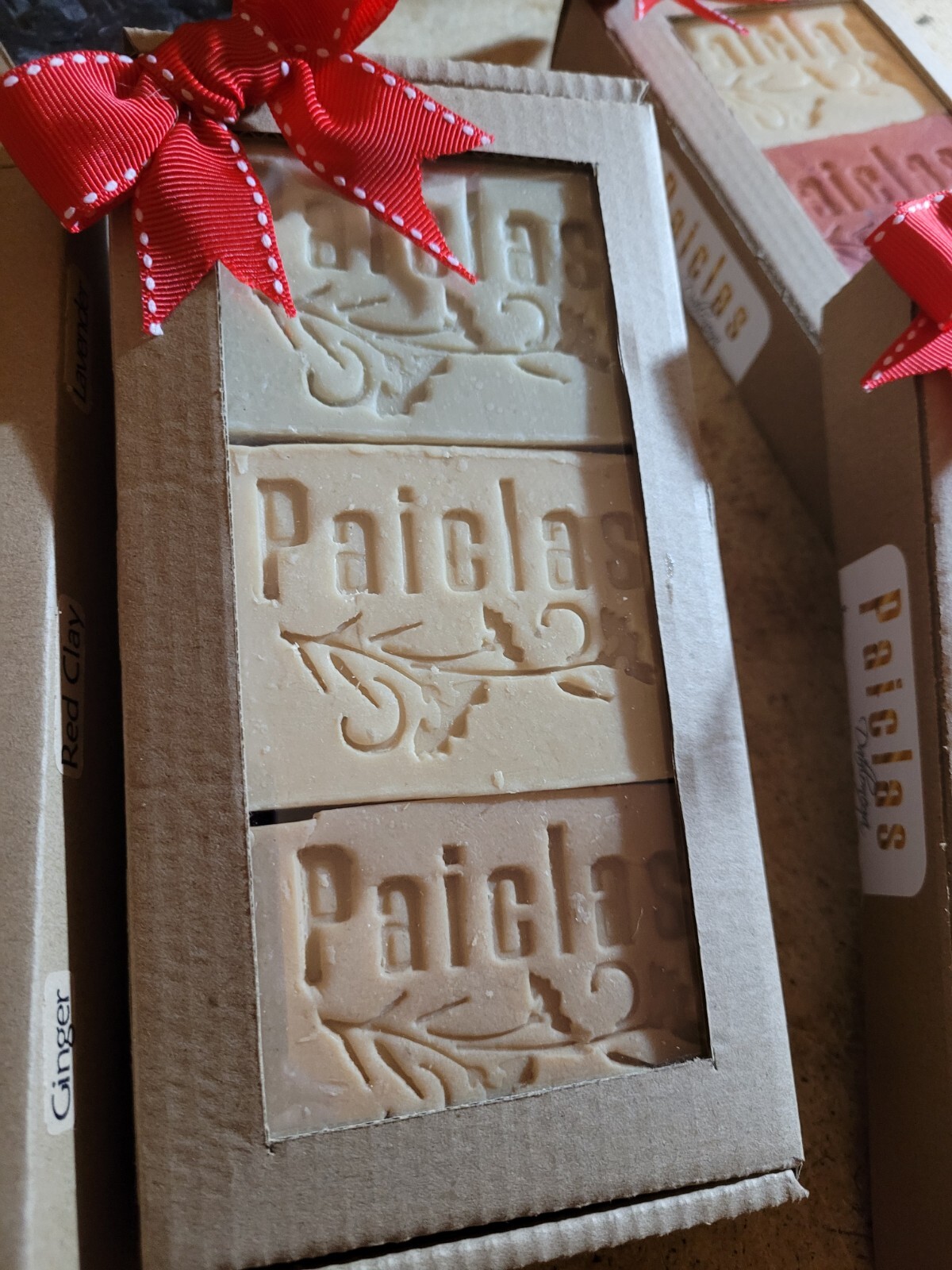 Handmade natural soap 3 bars assorted essential oils. A gift from God