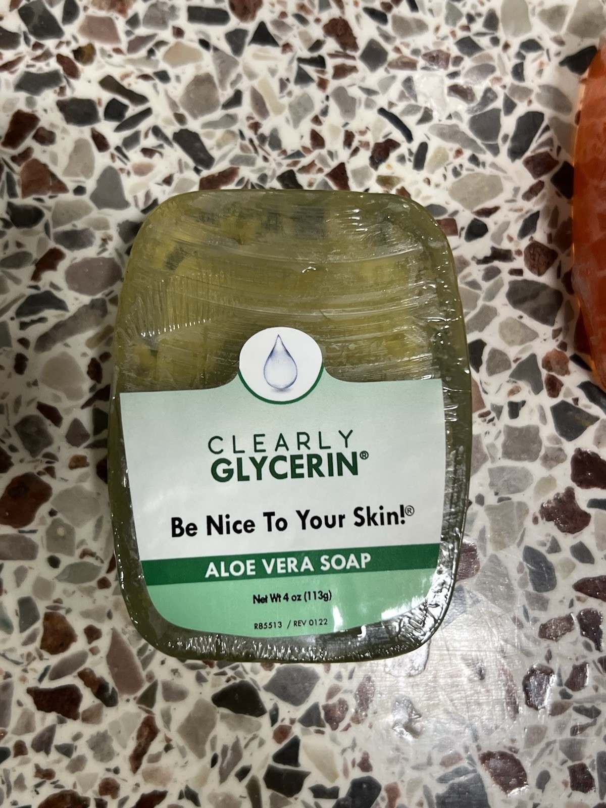 Clearly Glycerin Body Bar Soap 4oz Aloe Vera Vitamin E Honeysuckle set of 3