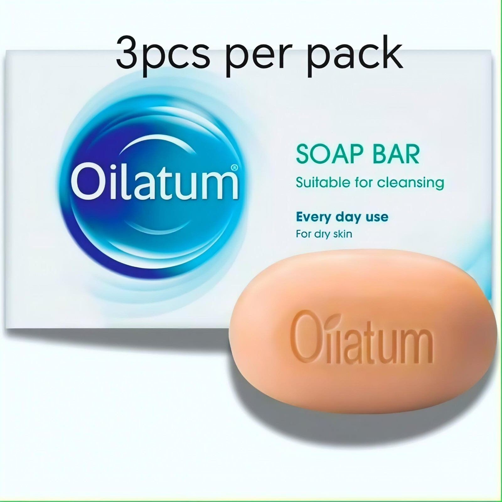 3pcs – Oilatum Soap Bar for Dry & Sensitive Skin – 100g | Gentle Cleansing