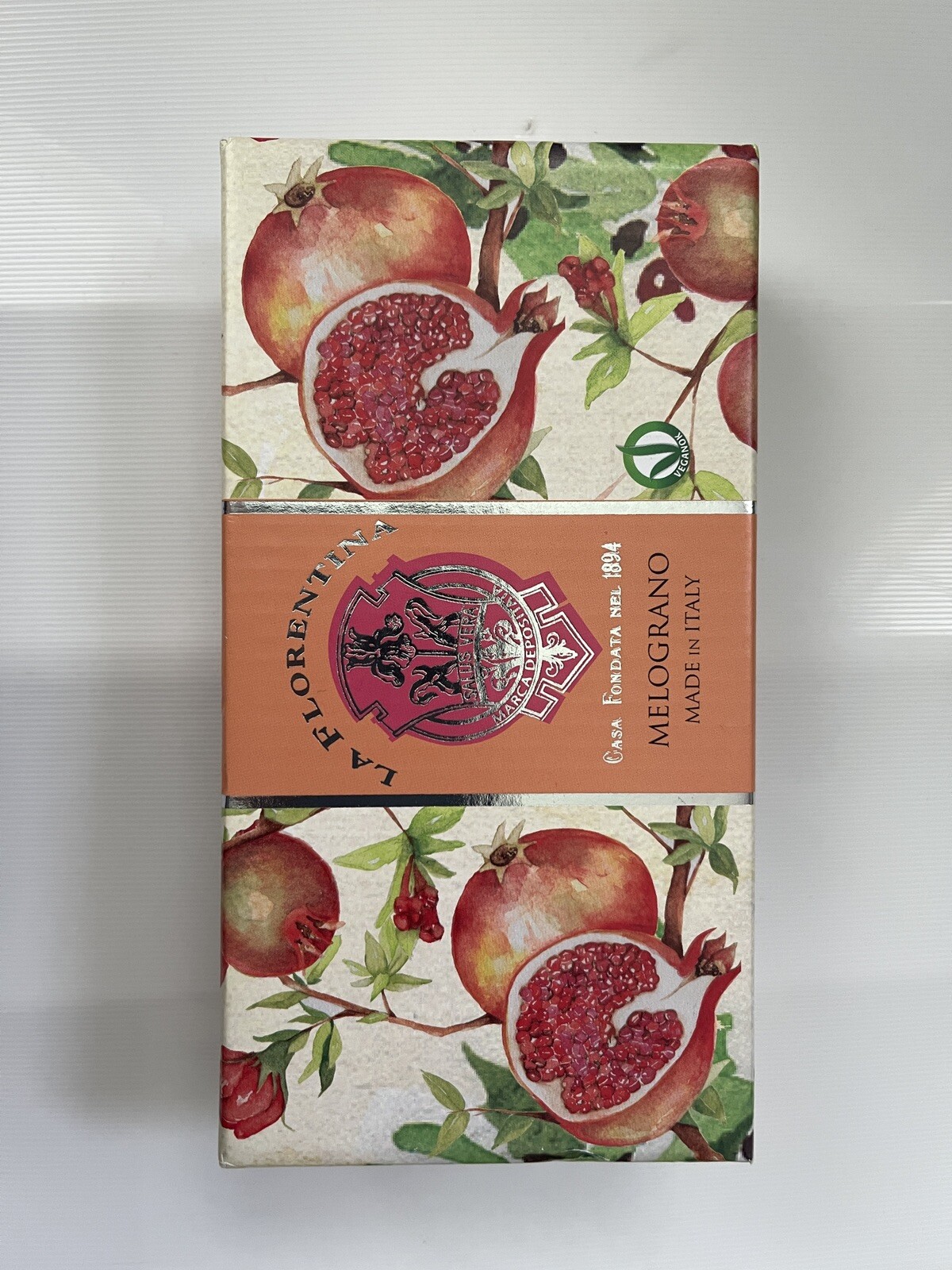 Saponerie Mario Fissi La Florentina Pomegranate Soap Set 2x4oz Melograno Italy