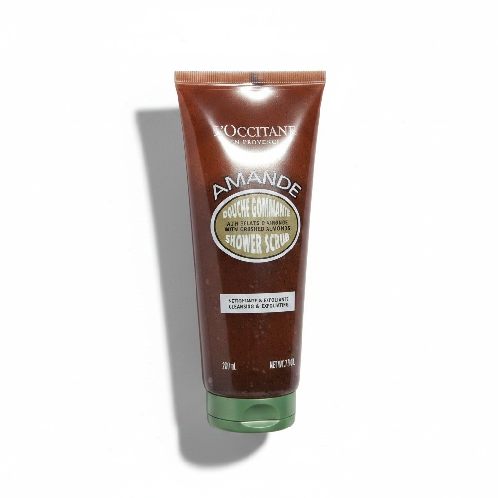 L’Occitane Amande Almond Shower Scrub 7.3 oz / 200ml *NEW*