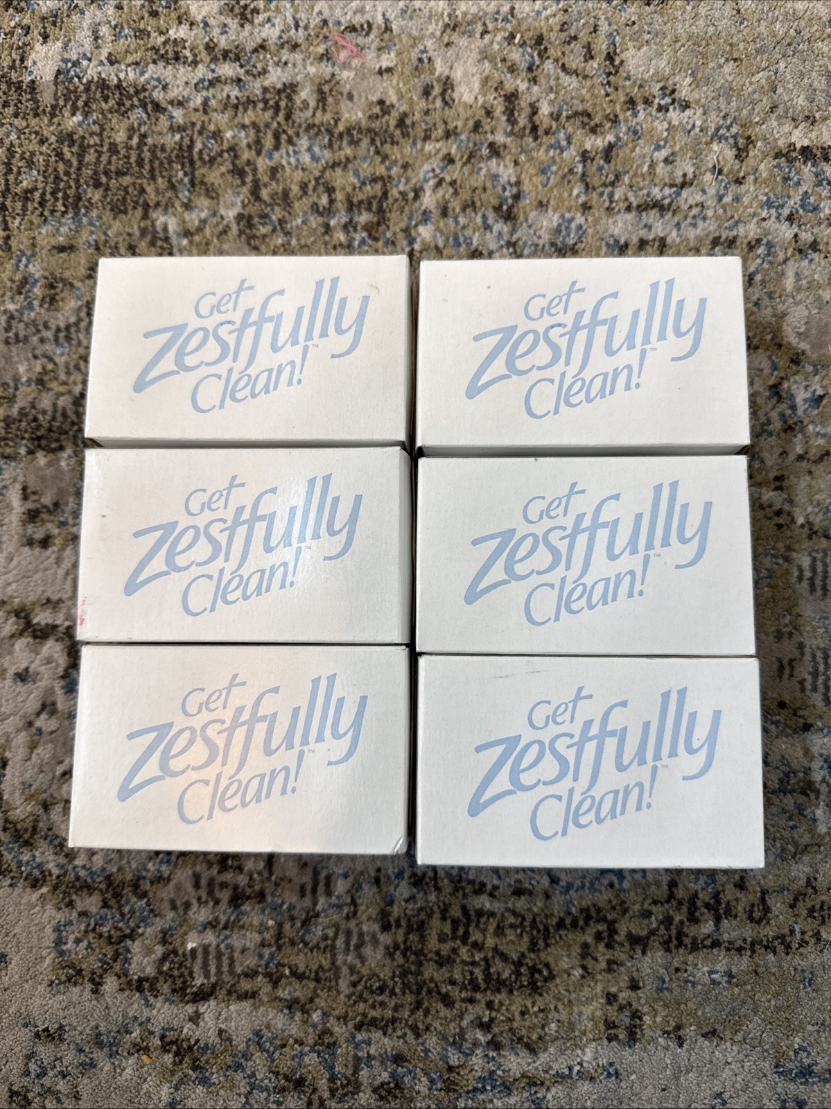 VTG Zest Soap Bar Lot Of 6 NOS 4oz New in Original Box “Get Zestfully Clean”