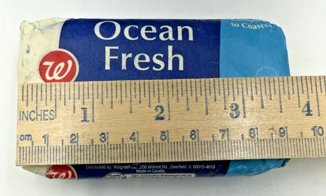 6 Walgreens Ocean Fresh Deodorant Bar Soap 4 oz NOS Made in Canada Vintage HTF