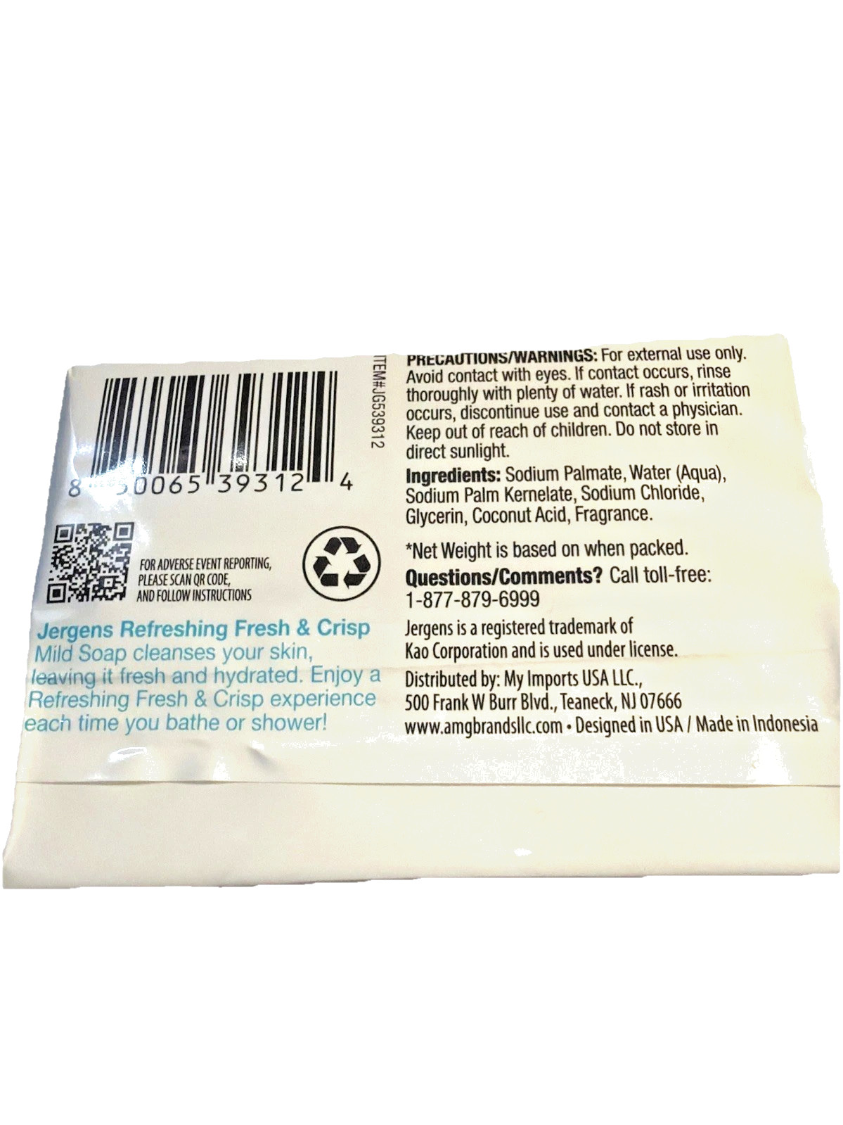 Jergens Mild Soap – Refreshing Pure And Light 12 PK 24 Bars Total 3 Oz ea. MILD